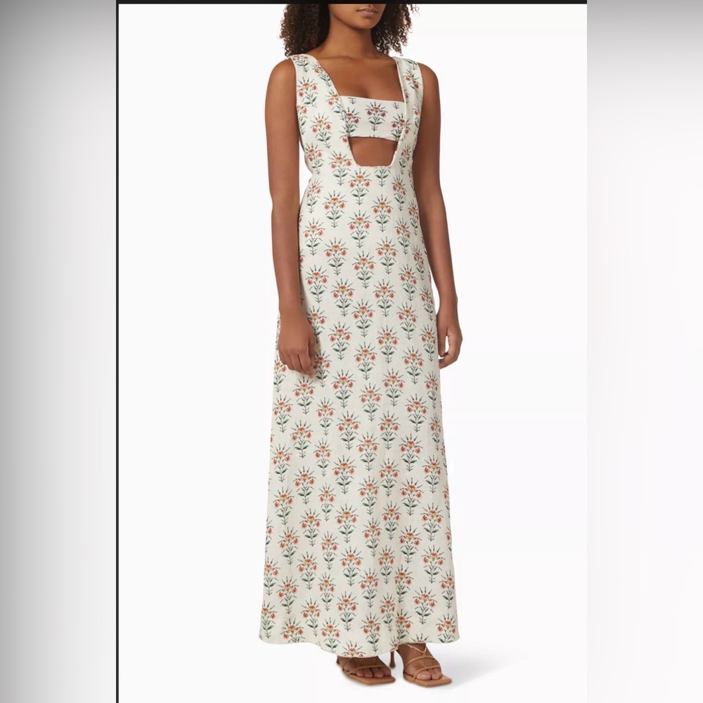 Agua Bendita Linen Sol Monarca Dress